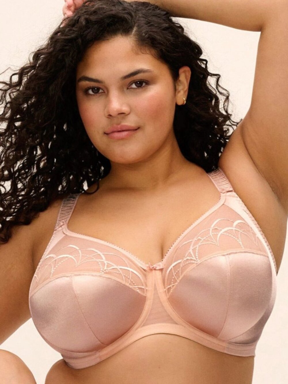 Elomi EL4030 Cate Full Cup Banded Underwire Bra Beige/Latte Size 44DDD US/44E UK